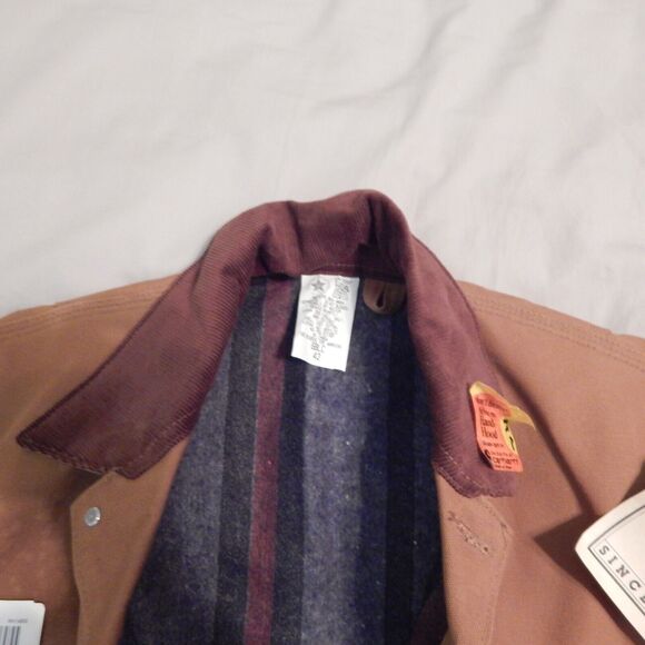 Carhartt Jacket Men's 42 Brown Duck Blanket Lined Deadstock 6BLC Tags (1) - Picture 5 of 15
